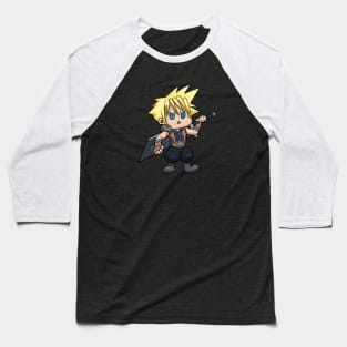 Chibi Cloud Kawaii Final Fantasy 7 Cloud Strife Baseball T-Shirt